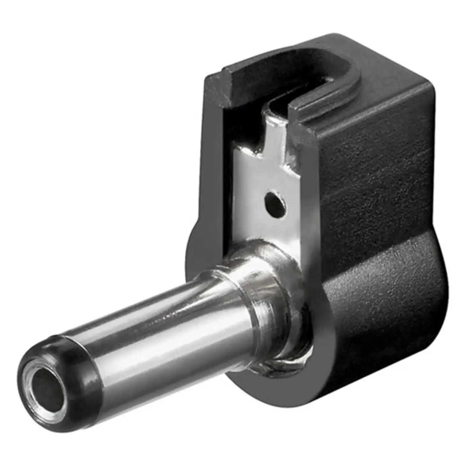 foto del prodotto goobay spina di alimentazione dc angolata 2,5 x 5,5 mm lungo