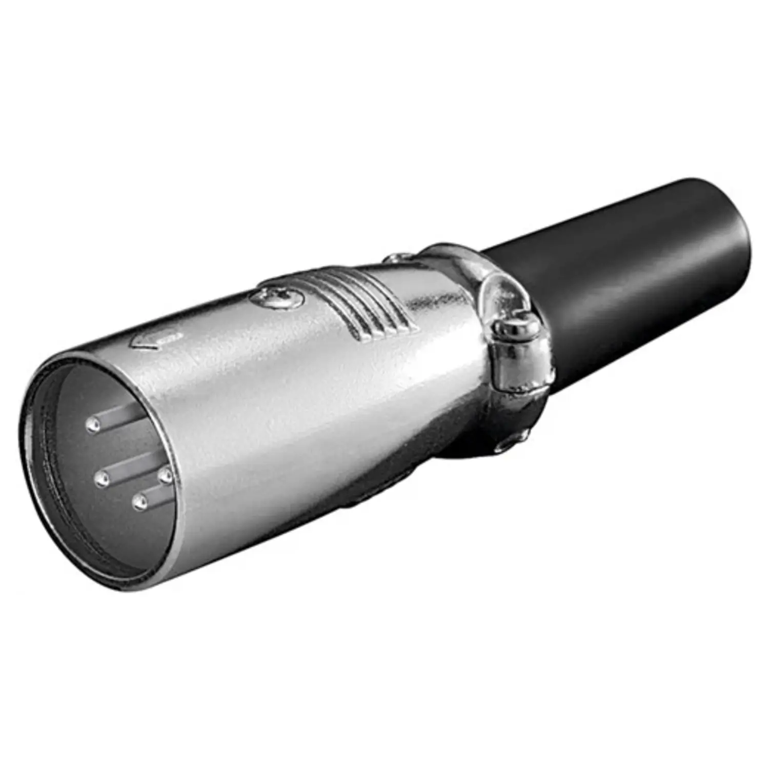 foto del prodotto goobay spina per microfono xlr canon 4 poli con guida cavo
