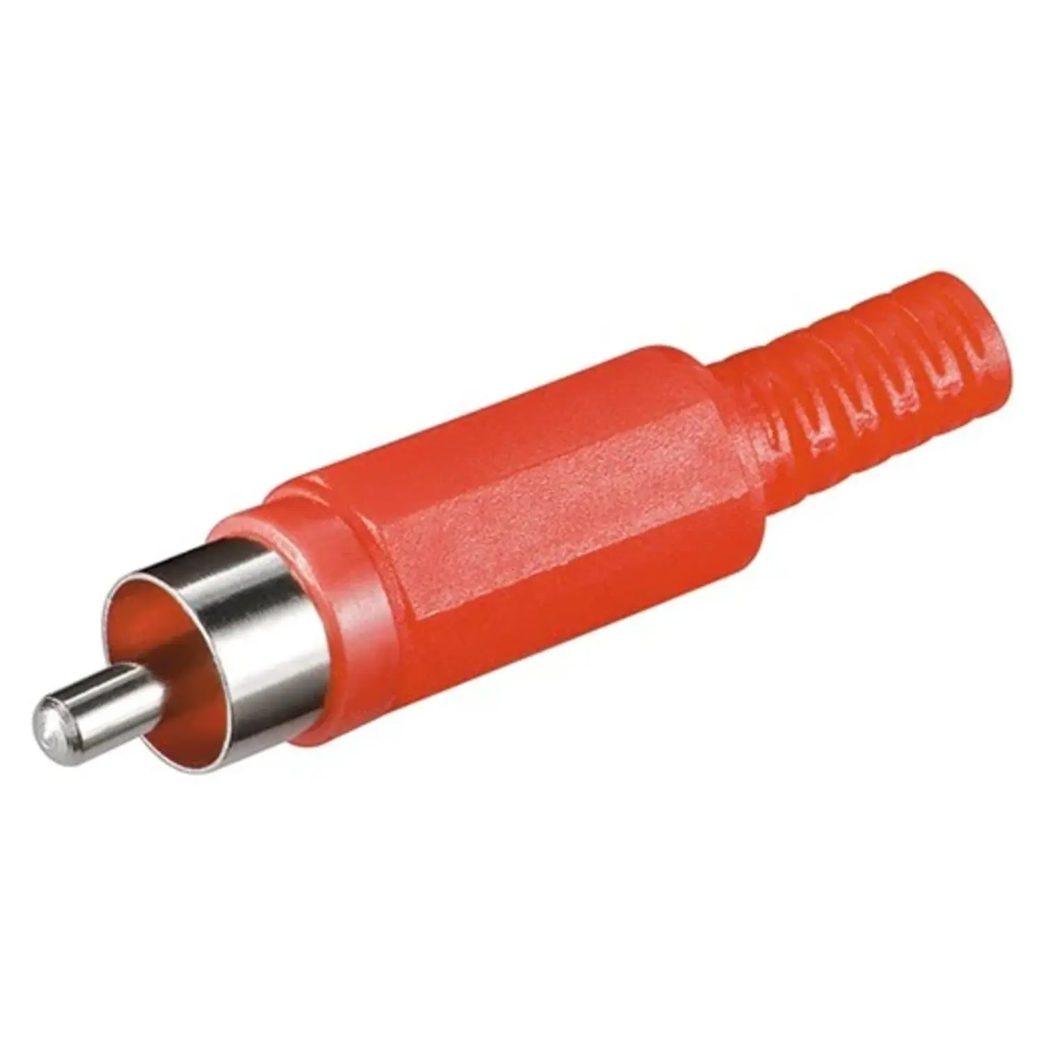 foto del prodotto goobay spina volante rca di plastica con guida cavo connettore rosso