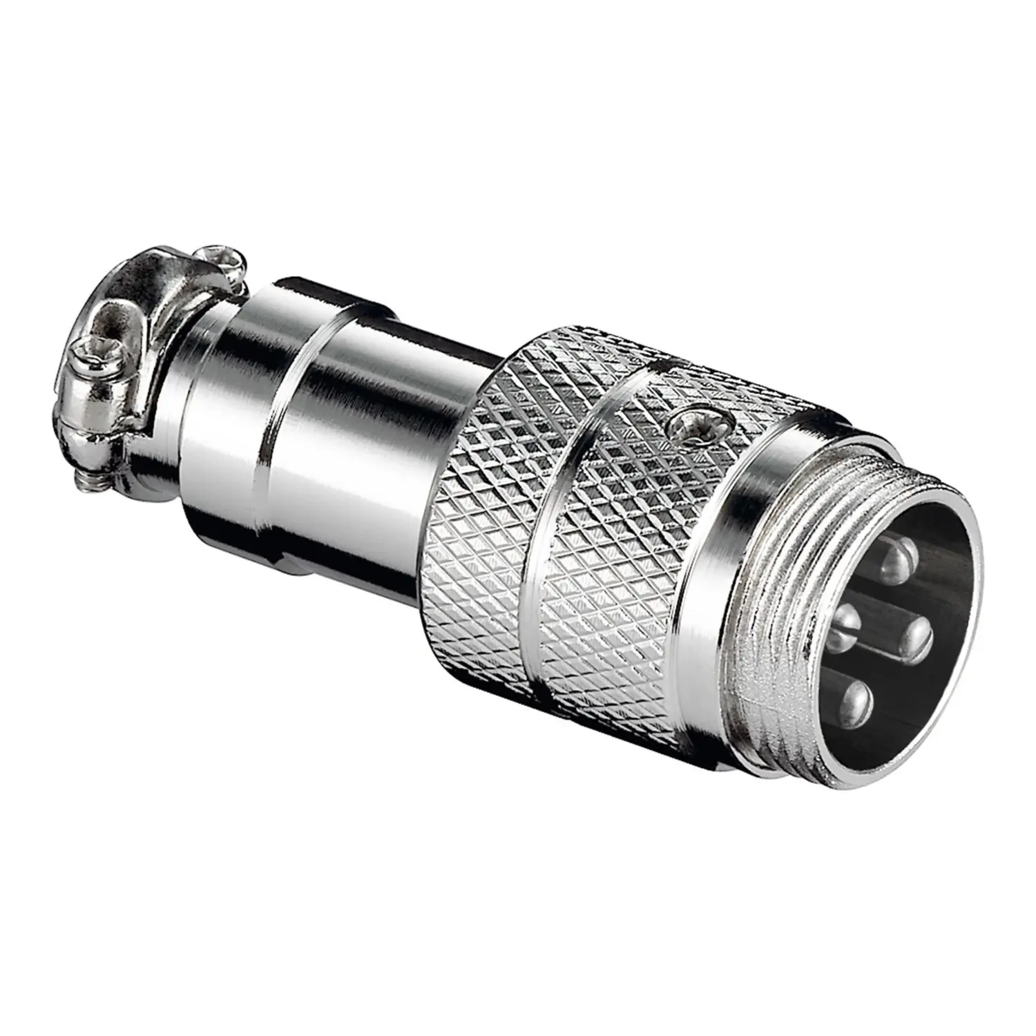 foto del prodotto goobay spina volante xlr microfono 4 poli in metallo ad avvitare canon