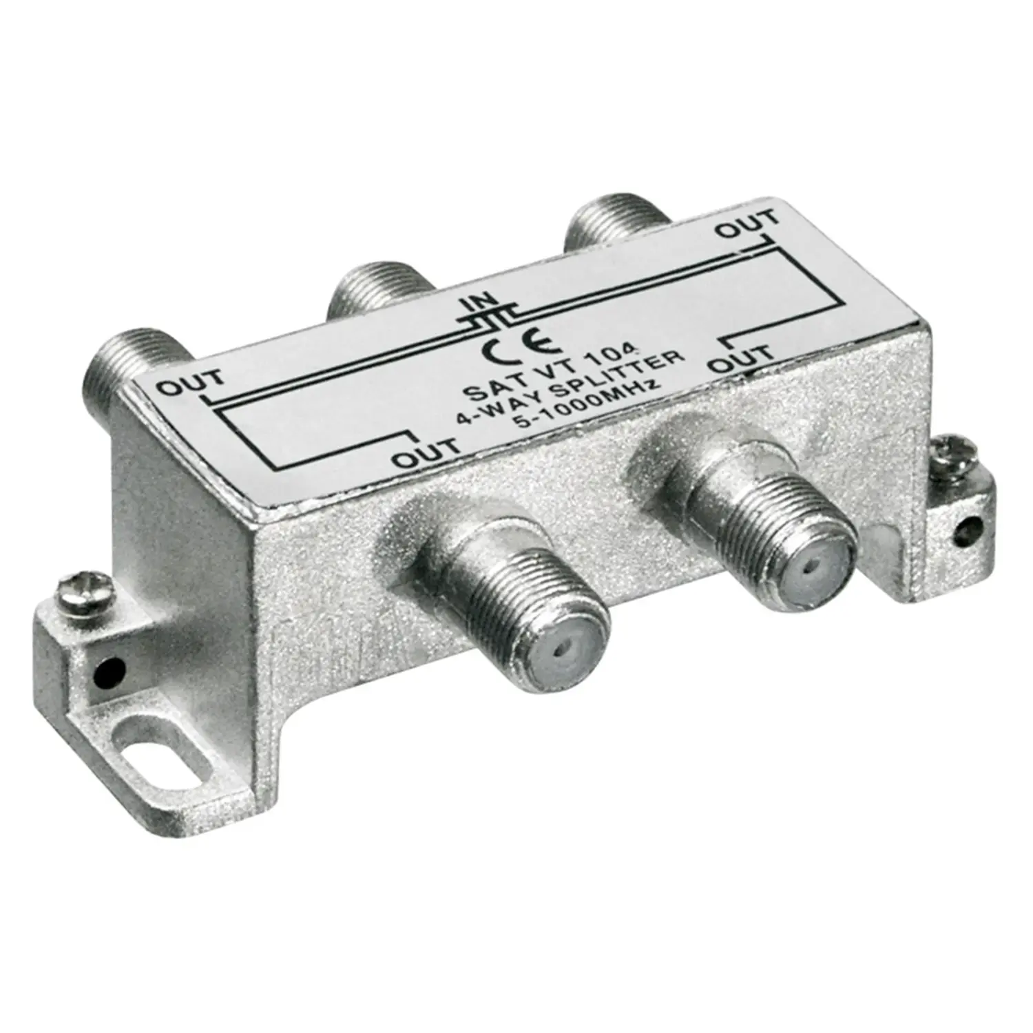 foto del prodotto goobay splitter derivatore sdoppiatore antenna tv 5 1000 mhz 1 ingresso 4 uscite