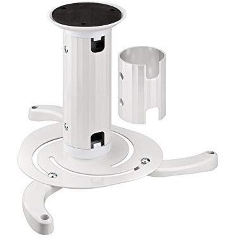 foto del prodotto goobay - supporto a soffitto del proiettore m , per proiettori di piccole e medie dimensioni, completamente mobili bianca fino a max. 10 kg.