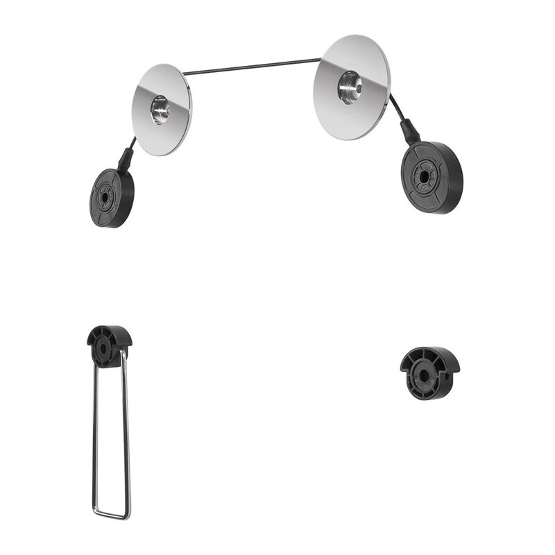 foto del prodotto goobay supporto da parete tv easymount universale, per televisori da 37 a 70 pollici 94 178 cm fino a 50 kg con sistema di cavi flessibili.
