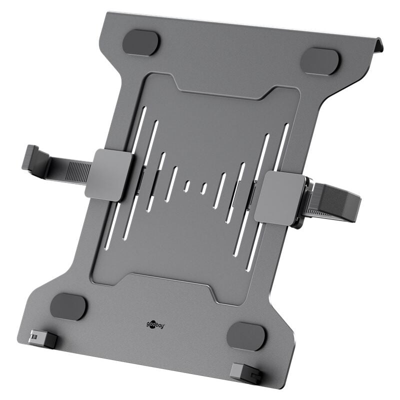 foto del prodotto goobay supporto per laptop per braccio di monitor, nero, per laptop da 10 a 15,6 pollici 25 40 cm , max. 4,5 kg, per il montaggio su un supporto