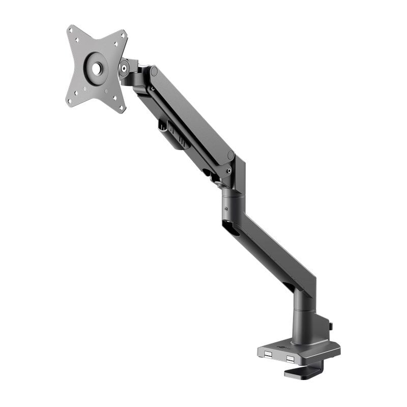 foto del prodotto goobay - supporto per monitor singolo con molla a gas, nero, per monitor da 17 a 32 pollici (43 - 81 cm), max. 9 kg, facile montaggio a scatto dei