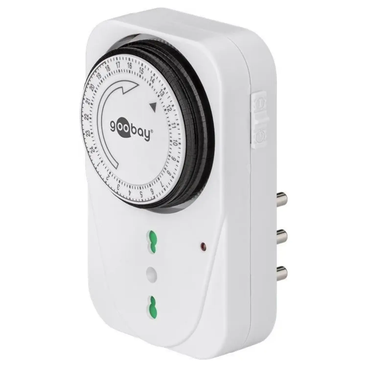 foto del prodotto goobay timer orologio meccanico spina e presa accensione temporizzata giornaliero