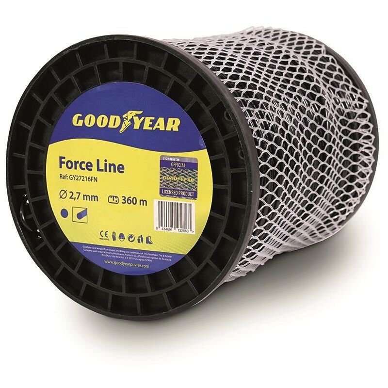 foto del prodotto goodyear filo per decespugliatore tondo 2,7 mm 360 metri gy27216fn