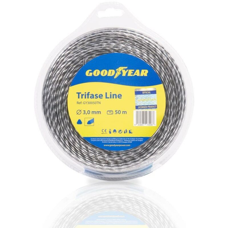 foto del prodotto goodyear filo per decespugliatore triangolare 3 mm 50 metri gy30050tn
