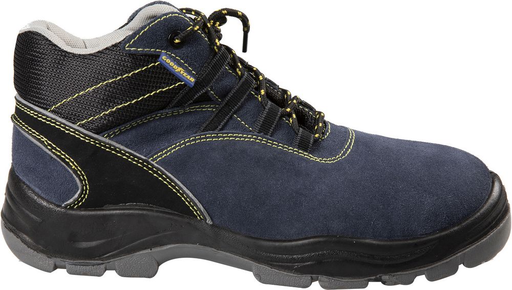 foto del prodotto goodyear scarpe antinfortunistiche alte con metallo s1p in pelle scamosciata colore blu e nero taglia 46