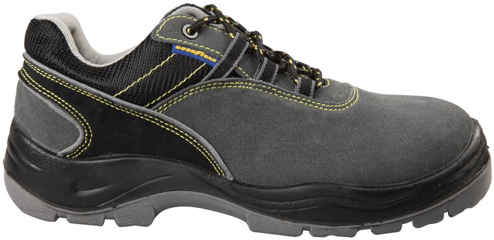 foto del prodotto goodyear scarpe antinfortunistiche con metallo s1p in pelle scamosciata colore nero e grigio taglia 43