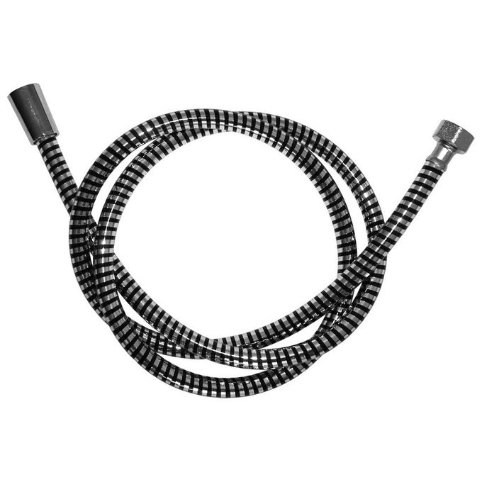 foto del prodotto goplast flessibile docce pvc silver nero-cromo 150