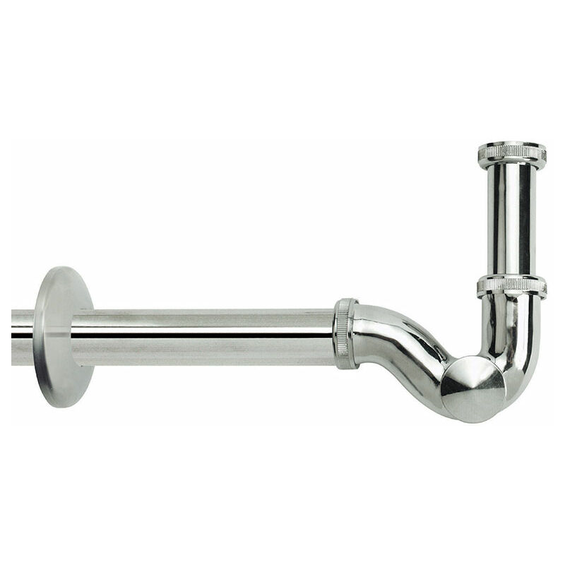 foto del prodotto goplast sifone a s in abs cromato da 1 1 4 s piletta