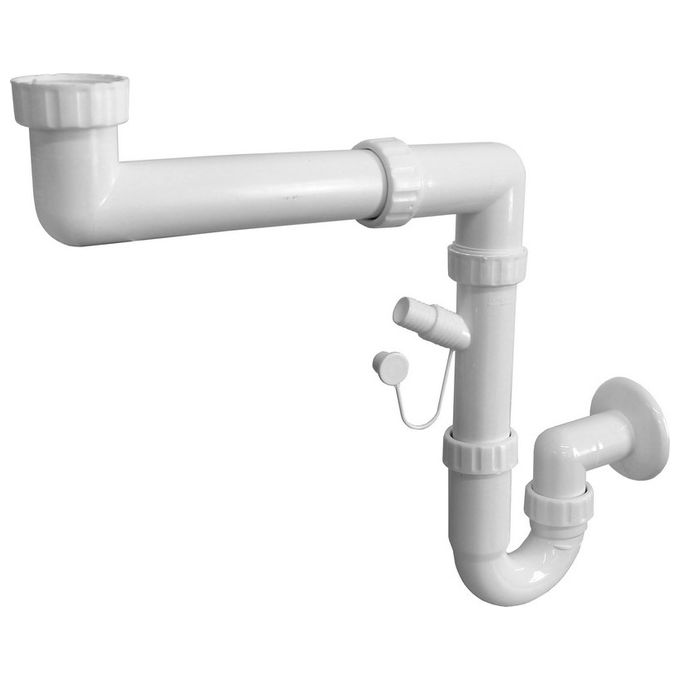 foto del prodotto goplast sifone lavelli salvaspazio 1 via pp bianco