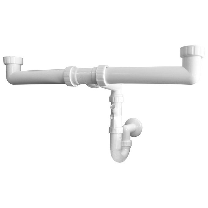 foto del prodotto goplast sifone lavelli salvaspazio 2 vie pp bianco