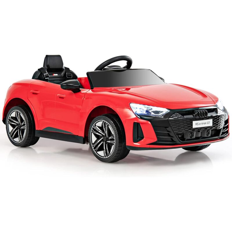 foto del prodotto goplus auto elettrica per bambini, auto per bambini con telecomando 2.4g, mp3, usb, musica e fari a led, veicolo con 2 porte, per bambini da 3 a 8