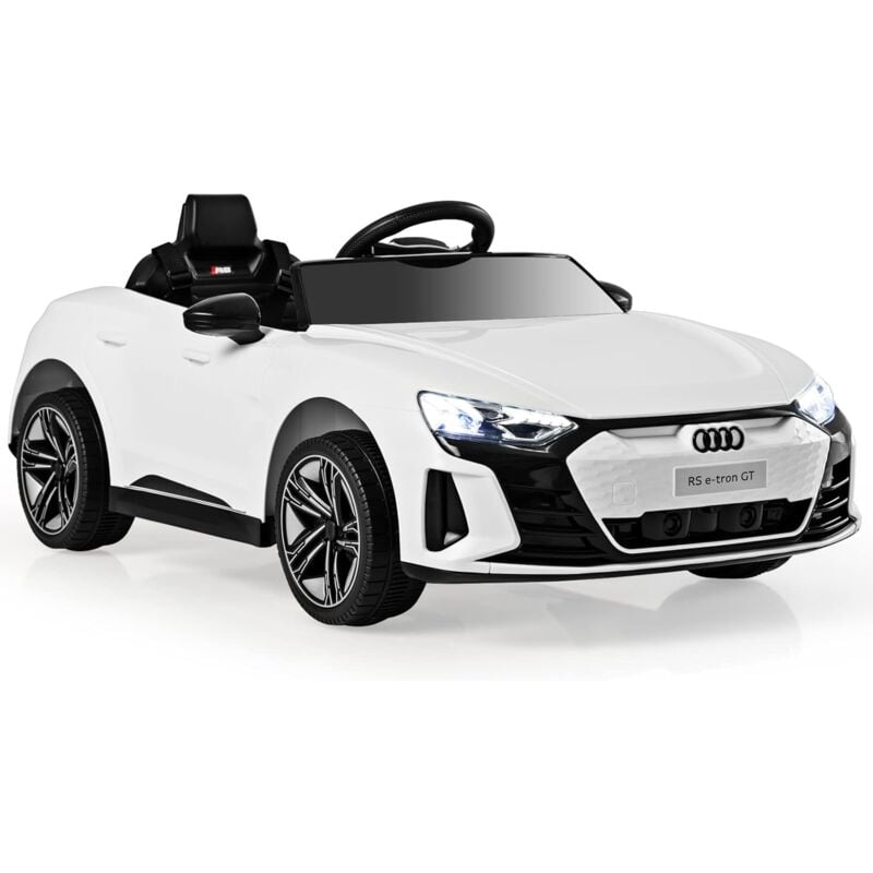 foto del prodotto goplus auto elettrica per bambini, auto per bambini con telecomando 2.4g, mp3, usb, musica e fari a led, veicolo con 2 porte, per bambini da 3 a 8