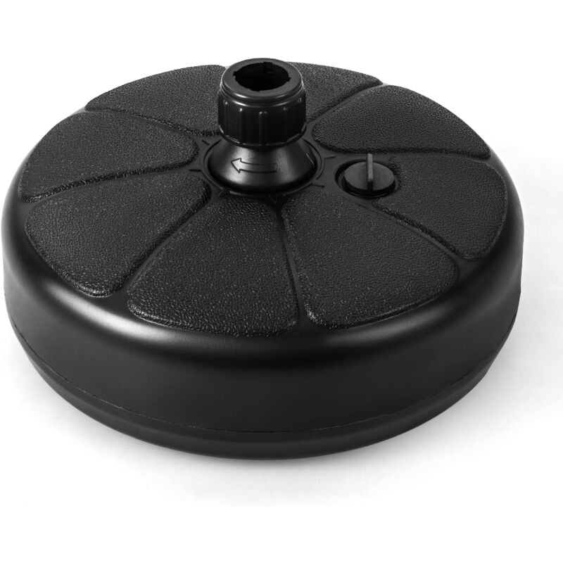 foto del prodotto goplus base ombrellone rotonda riempibile di acqua e sabbia, base per ombrellone da giardino adatta a ombrelloni con diametro del palo 38 mm,