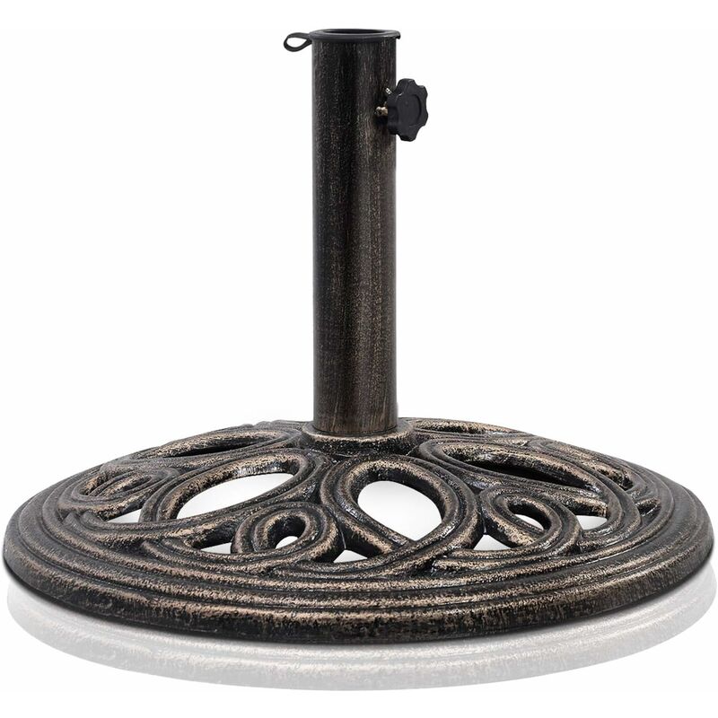 foto del prodotto goplus base per ombrellone, base per ombrellone grandeda esterno, base metallica e stabile per parco e giardino con forma bellissima, di colore