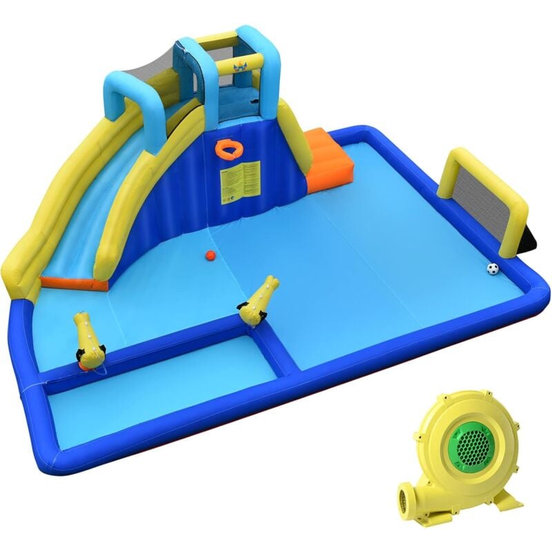 foto del prodotto goplus castello gonfiabile per bambini 3 12 anni, 526 x 373 x 205cm, con ventilatore 680 w
