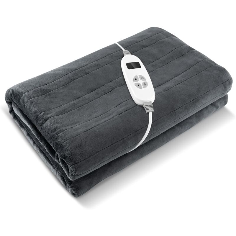 foto del prodotto goplus coperta elettrica con spegnimento automatico, coperta termica con 9 livelli di temperatura, timer di 9 ore, coperta lavabile con protezione