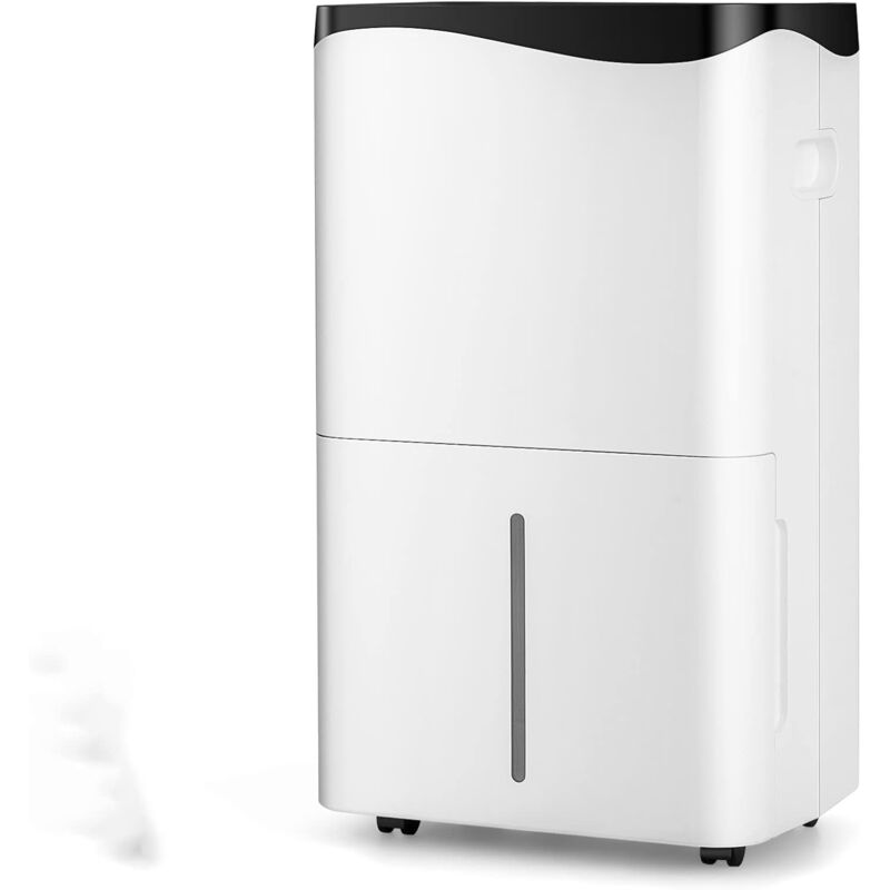 foto del prodotto goplus deumidificatore portatile, 50l giorno deumidificatore domestico con 4 modalit , 2 velocit della ventola, pannello a sfioramento controllo