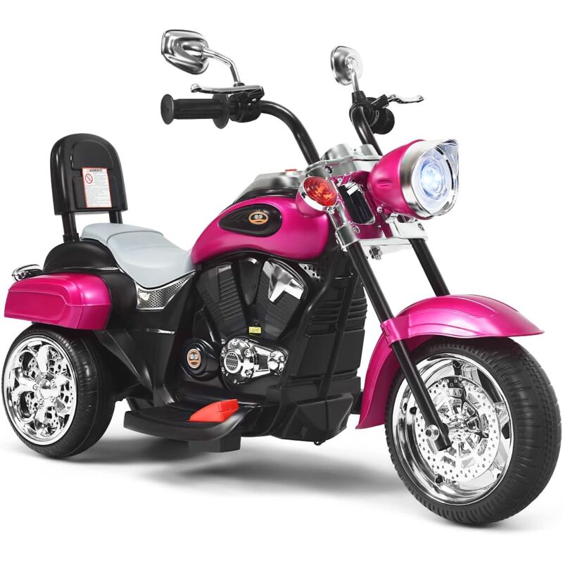 foto del prodotto goplus moto giocattolo per bambini, struttura stabile con 3 ruote, velocit di 2,5 3 km h, con una batteria ricaricabile, materiale sicuro ed
