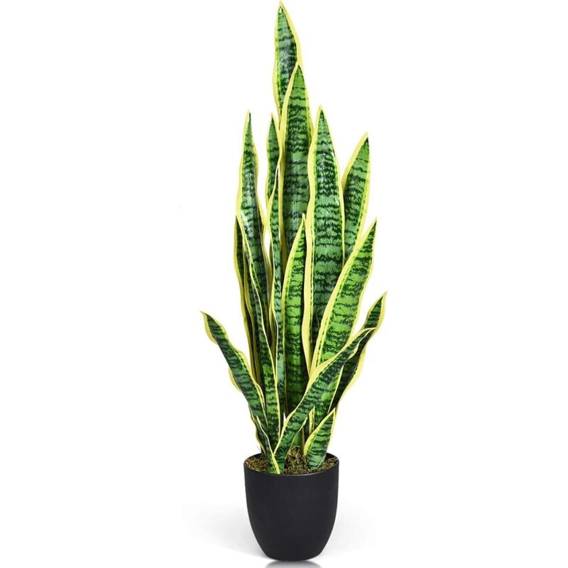 immagine 0 del prodotto goplus pianta artificiale tigre per casa albero finto per decorazione interna con vaso
