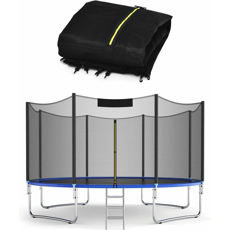 immagine 0 del prodotto goplus rete di ricambio per trampolino elastico, rete di sicurezza, leggero e pieghevole, altezza di 180 cm, cerniera a doppia estremit , usata per