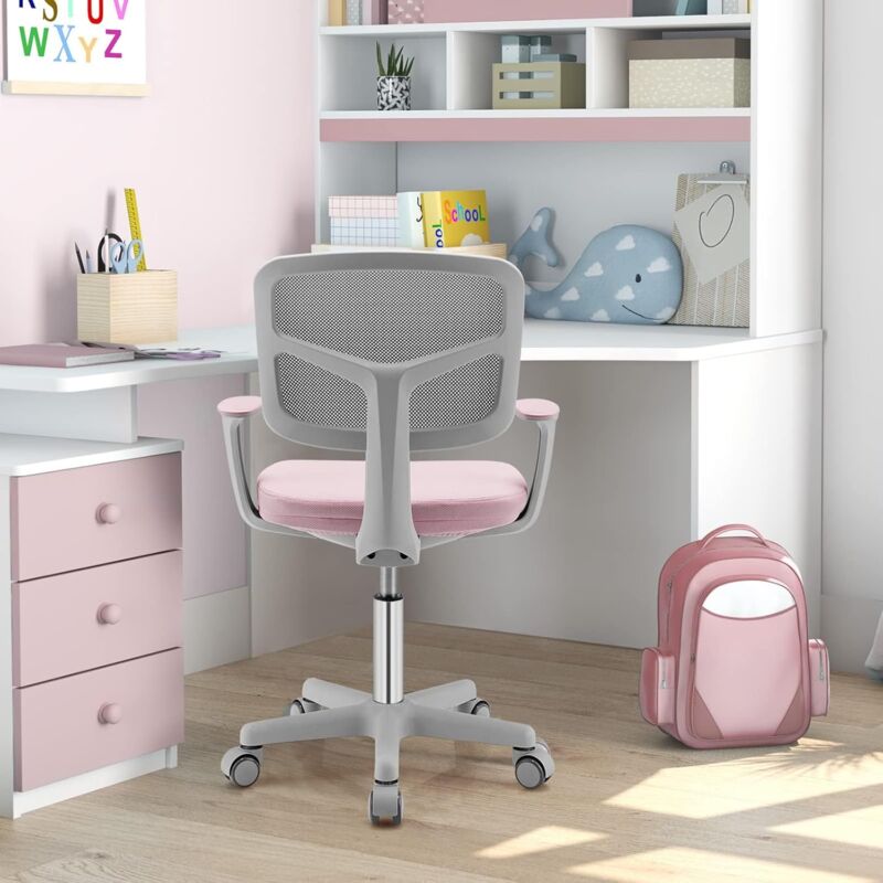 foto del prodotto goplus sedia da scrivania per bambini, carico 150 kg, sedia ergonomica, altezza regolabile, girevole a 360 