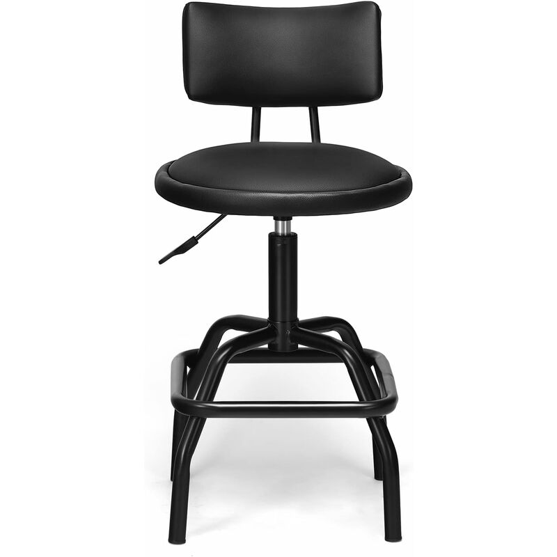 foto del prodotto goplus sgabello da bar, con schienale e poggiapiedi, morbido e confortevole, girevole a 360 , altezza regolabile, stile moderno per bar, ufficio,
