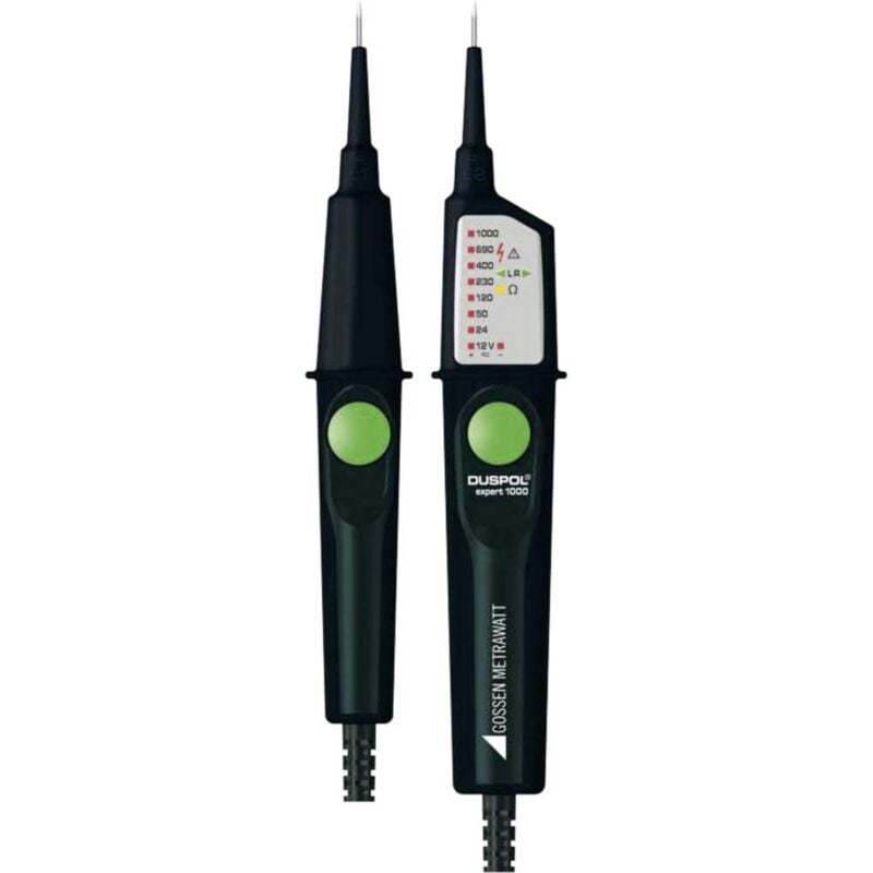 foto del prodotto gossen metrawatt duspol expert 1000 tester di tensione a due poli cat iii 1000 v, cat iv 600 v led, vibrazione, acustic