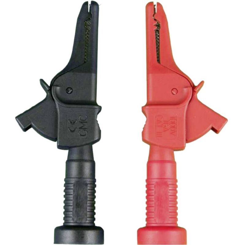 foto del prodotto gossen metrawatt ky95 3 kit morsetti a coccodrillo presa 4mm cat iii 1000 v nero, rosso 1 pz.