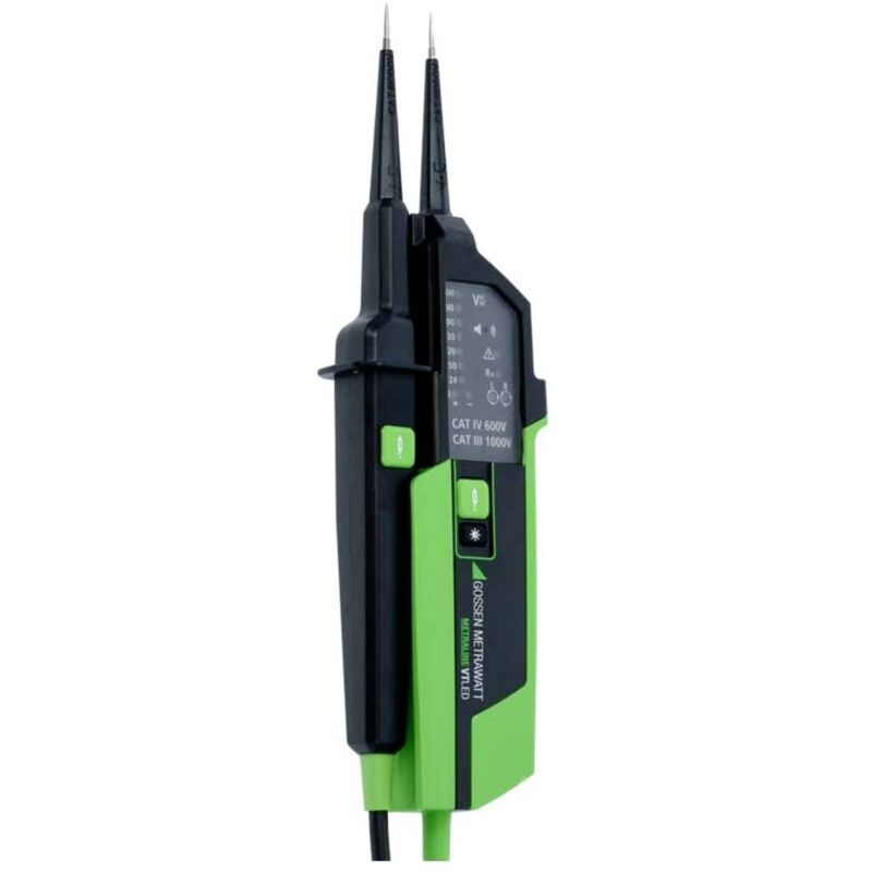 foto del prodotto gossen metrawatt metraline vt led tester di tensione e continuit cat iv 600 v led
