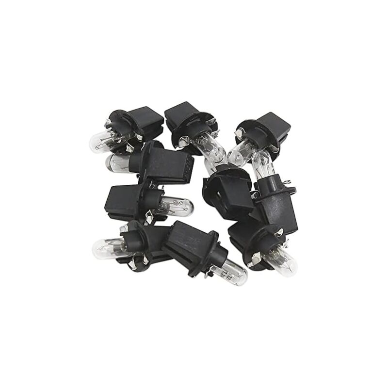 foto del prodotto gotrays 10 pezzi dc 12v 1.2w t5 led lampadina cruscotto luce gialla per interni auto