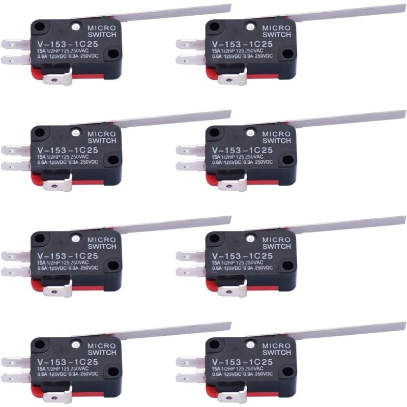 foto del prodotto gotrays 10 pezzi micro interruttore cerniera lunga dritto braccio leva spdt azione rapida interruttore di finecorsa per arduino v 153 1c25