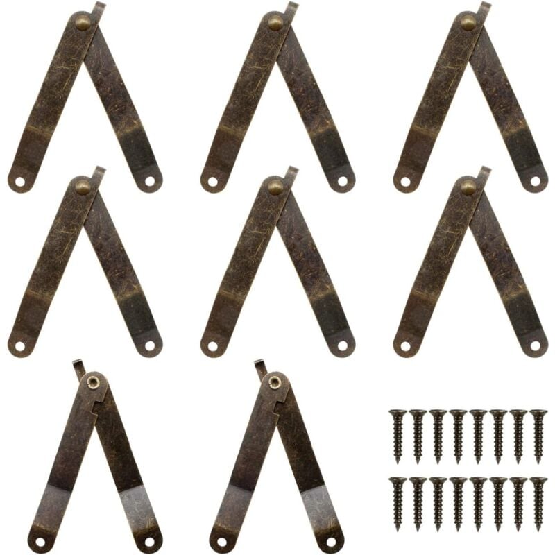 immagine 0 del prodotto gotrays 100 pezzi cerniera di supporto antica, cerniere di supporto flessibili, cerniera di supporto tampone utilizzata principalmente per ante di