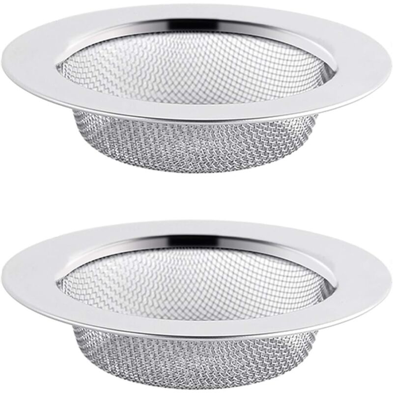 foto del prodotto gotrays 2 pezzi filtro per lavello in acciaio inox, filtro di scarico da 7,5 cm, filtro per lavello, filtro per lavello, filtro per lavello da