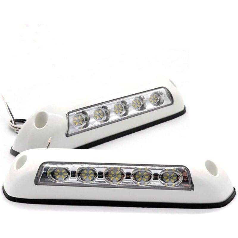 foto del prodotto gotrays 2 pezzi rv led luci tenda 12v impermeabile led luci veranda lampade da parete interne per roulotte camper barca yacht rimorchio camion