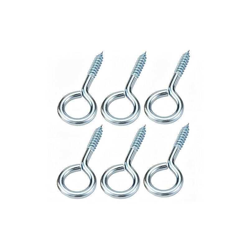 foto del prodotto gotrays 20 pezzi 35mm viti ad occhiello, viti ad anello autofilettanti, occhielli rotondi, viti a gancio in metallo, per legno, fissaggio fili,