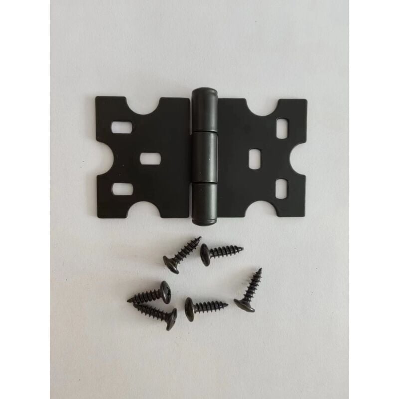 foto del prodotto gotrays 30 pezzi cerniere nere, cerniere per mobili con viti adatte per piccole porte cassetti finestre ferramenta per mobili per la casa
