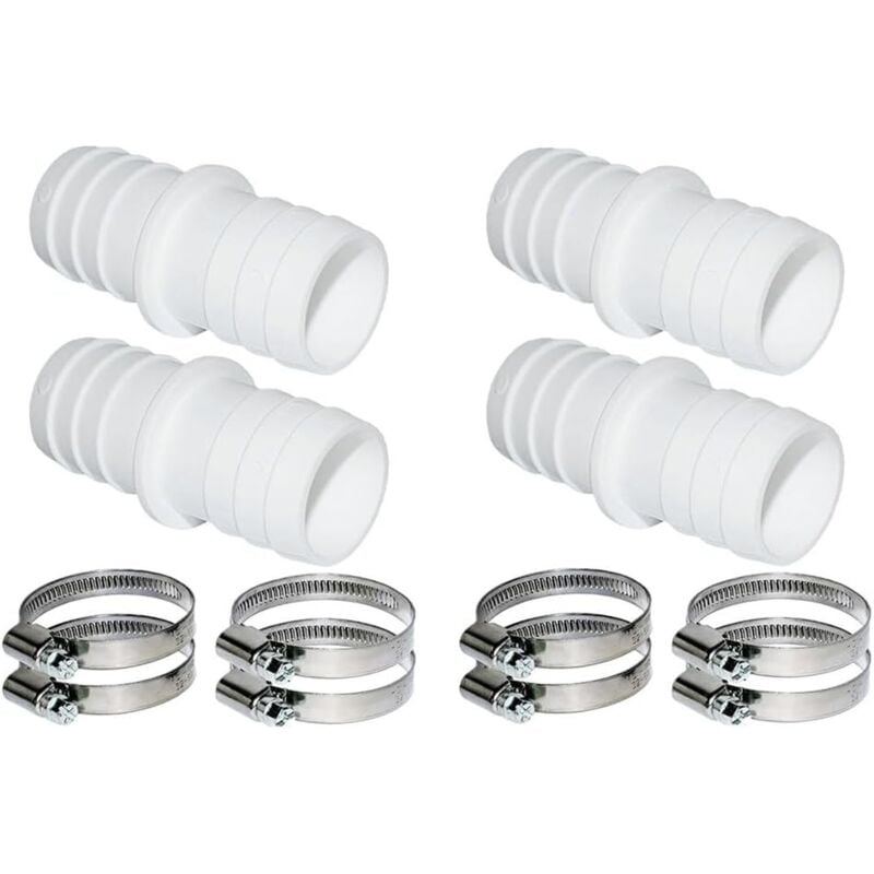 foto del prodotto gotrays 38mm raccordo per tubo flessibile per fascette stringitubo in acciaio inox per piscina, 4 8 pezzi