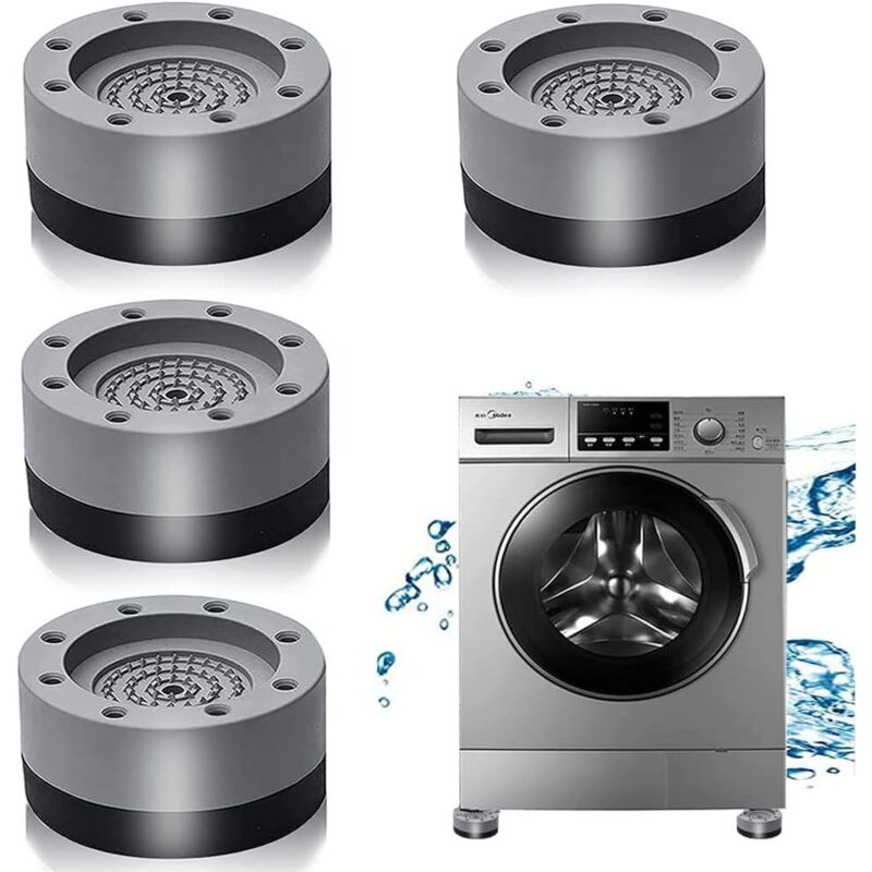 foto del prodotto gotrays 4 pezzi cuscinetti antivibranti, piedini in gomma per cuscinetti per lavatrice, cuscinetti per piedini per lavatrice, tappetini