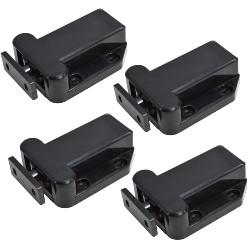 foto del prodotto gotrays 4 pezzi pi vicini per porte di armadi, chiusure per armadi, chiusure per armadi, chiusure per mobili, serrature per armadi nero 