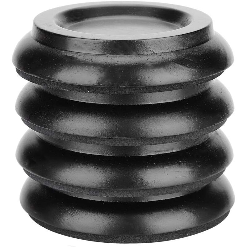 foto del prodotto gotrays 4 pezzi protezione per pavimento pianoforte rotelle cuscinetti per piedini pianoforte, set di cuscinetti per piedini rotondi in legno di
