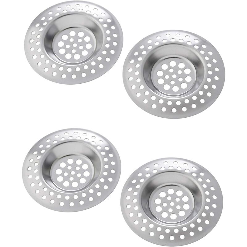 foto del prodotto gotrays 4 x filtro filtro in acciaio inox per lavelli, vasche e vasche da bagno larghezza 7,5 cm 
