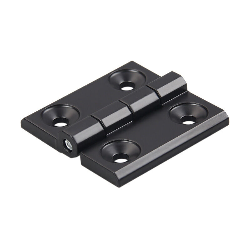 foto del prodotto gotrays 40 pezzi cerniere per mobili, cerniere in alluminio nero, cerniera a testa con cuscinetto a sfera, fori per cerniere pieghevoli piatte,