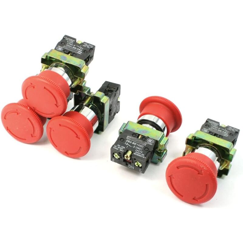 foto del prodotto gotrays 5 pz n c spst pulsante di arresto di emergenza mobile a scatto 10a 415v