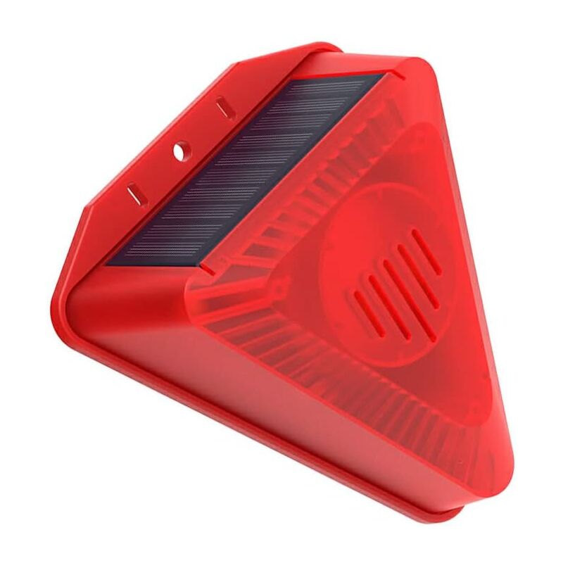 foto del prodotto gotrays 6led sensore di luce di allarme sirena cane che abbaia sicurezza domestica, 1 pz
