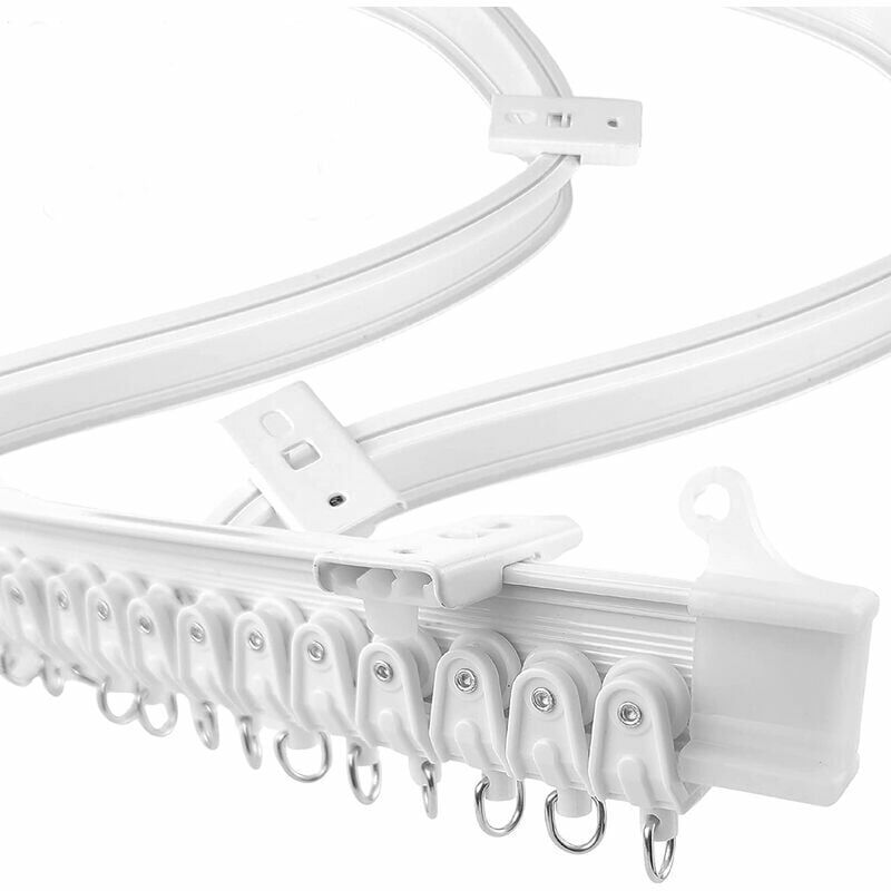 foto del prodotto gotrays asta per tende flessibile, asta per tende estensibile da 5 metri, barra per tende