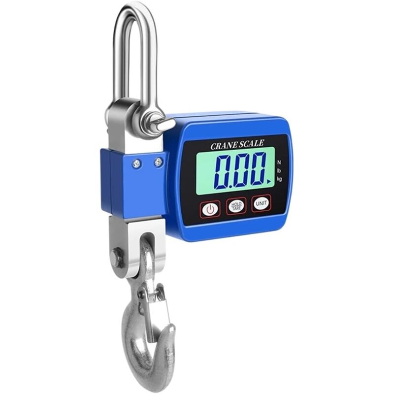 foto del prodotto gotrays bilancia per gru digitale 1000 libbre 500 kg bilancia sospesa bilancia industriale, blu
